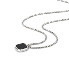 Anti-Tarnish Stainless Steel Locket Chain for Men – Stylish Minimal Pendant Necklace