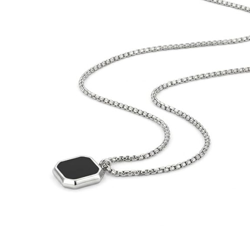 Anti-Tarnish Stainless Steel Locket Chain for Men – Stylish Minimal Pendant Necklace