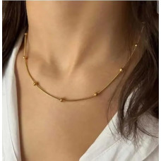 Micron 1 Gram Gold-Plated Brass Chain – Thin & Lightweight 24-Inch Necklace for Men and Women