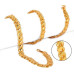 Laira Jewels Stylish Gold-Plated Stainless Steel Lotus Chain for Men – Golden Neck Chain for Boys & Gents