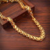 Laira Jewels Stylish Gold-Plated Stainless Steel Lotus Chain for Men – Golden Neck Chain for Boys & Gents