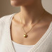 Gold-Plated Heart Pendant Necklace for Women & Girls – Minimalist Fashion Jewellery with Chain