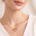 Heart Pendant Gold-Plated Necklace for Women & Girls – Anti-Tarnish Stainless Steel Love Locket