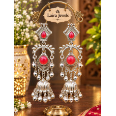 Kashmiri Jhumka Earrings for Women – Traditional Gold-Plated Ethnic Earrings
