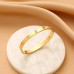 Laira Jewels Gold-Plated Stainless Steel Openable Crystal Bracelet for Women – Anti-Tarnish Cuff Bangle
