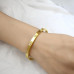 Laira Jewels Gold-Plated Stainless Steel Openable Crystal Bracelet for Women – Anti-Tarnish Cuff Bangle