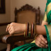 Wooden Statement Bangles for Women – Ethnic Studded Kada Set in Sizes 2–6