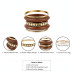 Wooden Statement Bangles for Women – Ethnic Studded Kada Set in Sizes 2–6