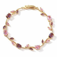 Laira Jewles Tulip Bracelet for Women, Floral Crystal, Anti Tarnish Jewellery Latest Stylish Bracelet Gifts for Girls