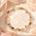 Laira Jewles Tulip Bracelet for Women, Floral Crystal, Anti Tarnish Jewellery Latest Stylish Bracelet Gifts for Girls