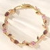Laira Jewles Tulip Bracelet for Women, Floral Crystal, Anti Tarnish Jewellery Latest Stylish Bracelet Gifts for Girls