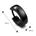 Black Stainless Steel Earrings Set for Men – Stylish Fashion Jewellery Gift for Boys