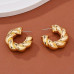 Elegant Gold Hoop Earrings Set for Women – Chunky Twisted Design with Multiple Styles