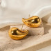 Elegant Gold Hoop Earrings Set for Women – Chunky Twisted Design with Multiple Styles