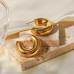 Elegant Gold Hoop Earrings Set for Women – Chunky Twisted Design with Multiple Styles