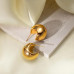 Elegant Gold Hoop Earrings Set for Women – Chunky Twisted Design with Multiple Styles