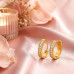 Premium Gold Huggie Hoop Earrings for Women & Men – Gold-Plated Anti-Tarnish Stainless Steel CZ Hoops