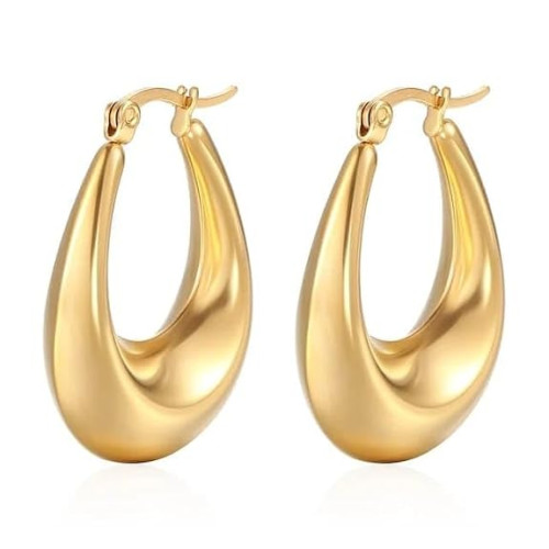 Stylish Anti-Tarnish Hoop Bali Earrings for Women & Girls – Elegant Everyday Earrings