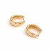 Chic Chunky Oval Huggie Hoop Earrings for Women & Girls – Stylish Gold Bali Korean Fashion Earrings