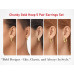 5 Pairs Trendy Hoop Huggie Earrings Set for Women & Girls – Hypoallergenic Chunky Open Hoop, Stud & Teardrop Earrings