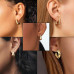 5 Pairs Trendy Hoop Huggie Earrings Set for Women & Girls – Hypoallergenic Chunky Open Hoop, Stud & Teardrop Earrings