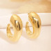 5 Pairs Trendy Hoop Huggie Earrings Set for Women & Girls – Hypoallergenic Chunky Open Hoop, Stud & Teardrop Earrings