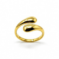 Laira Jewels Anti-Tarnish Orbiter Dome Chunky Adjustable Ring for Women & Girls