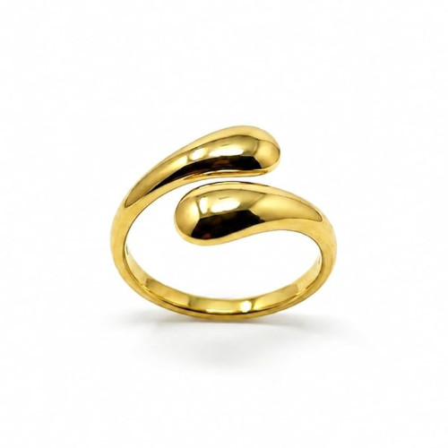 Laira Jewels Anti-Tarnish Orbiter Dome Chunky Adjustable Ring for Women & Girls