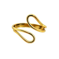 Laira Jewels Adjustable Open Loop Ring for Women & Girls – Anti-Tarnish Waterproof Korean Style Statement Ring