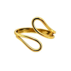 Laira Jewels Adjustable Open Loop Ring for Women & Girls – Anti-Tarnish Waterproof Korean Style Statement Ring