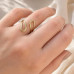 Laira Jewels Adjustable Open Loop Ring for Women & Girls – Anti-Tarnish Waterproof Korean Style Statement Ring